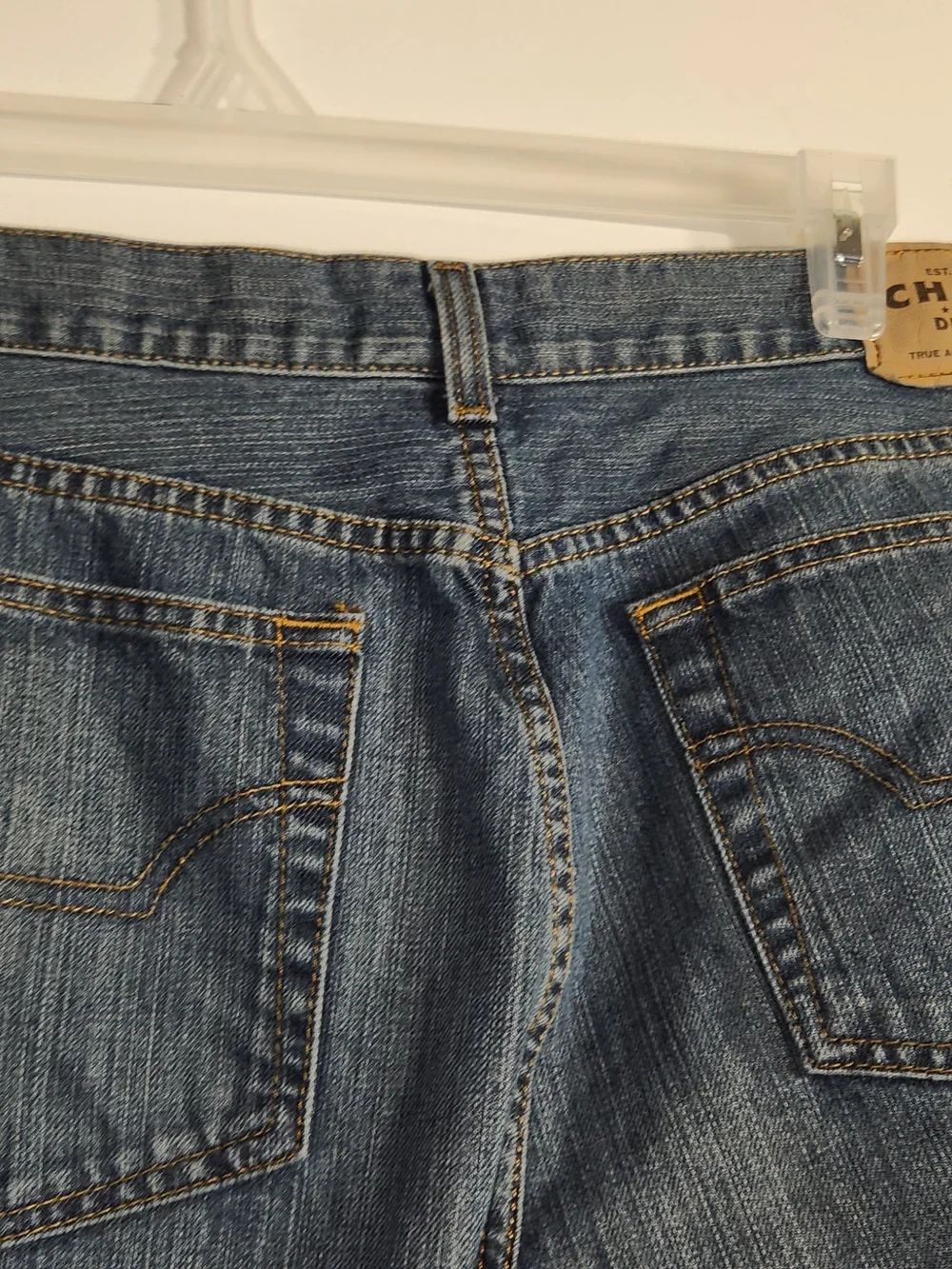 Chaps Blue Denim Straight-Leg Jeans 34/30. Nice